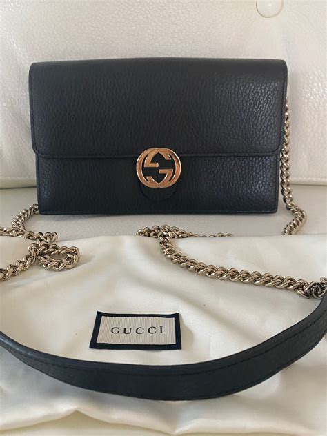 gucci gg chain wallet|gucci interlocking wallet on chain.